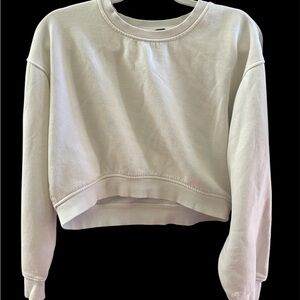 Cream/white Cropped Long Sleeve